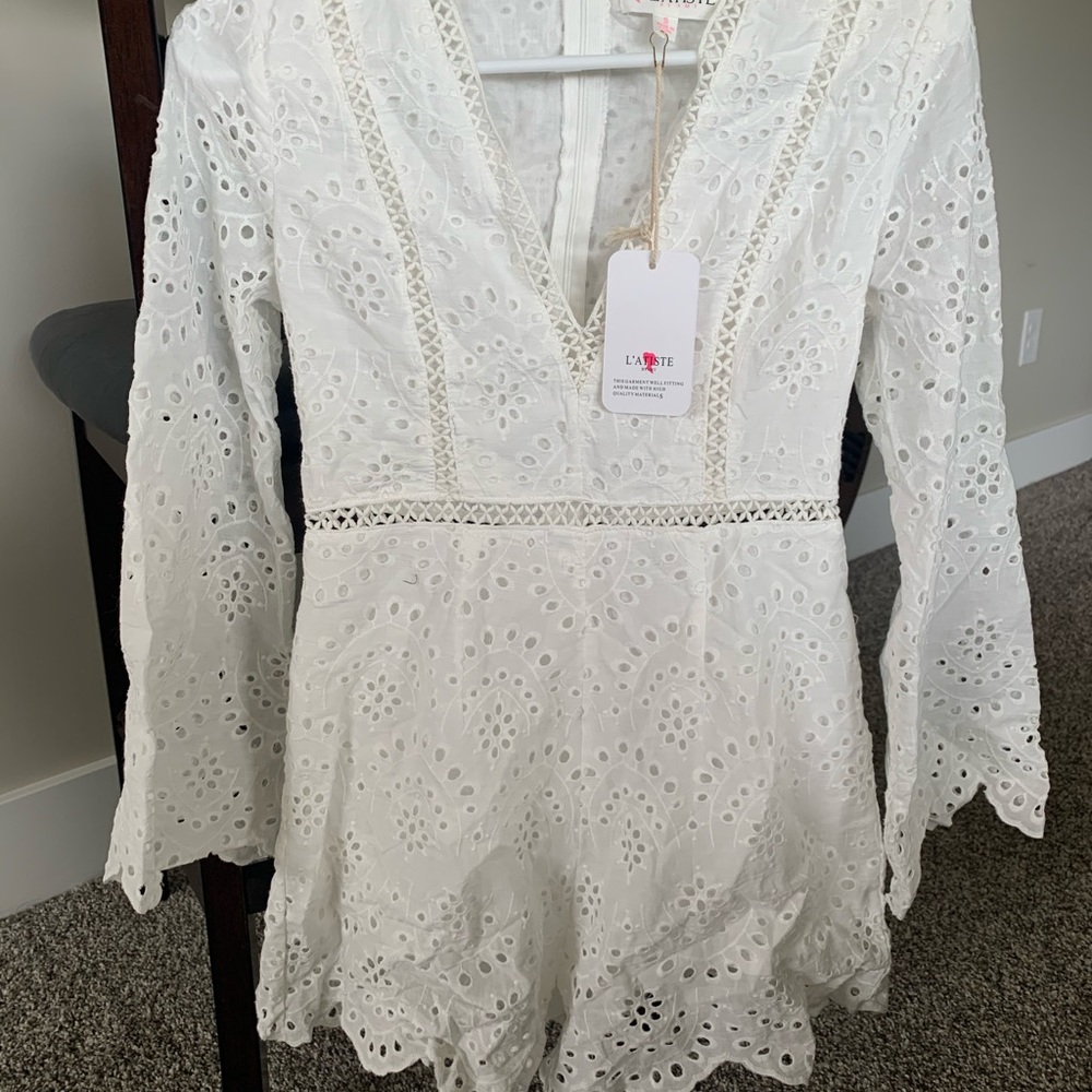 White Eyelet Romper